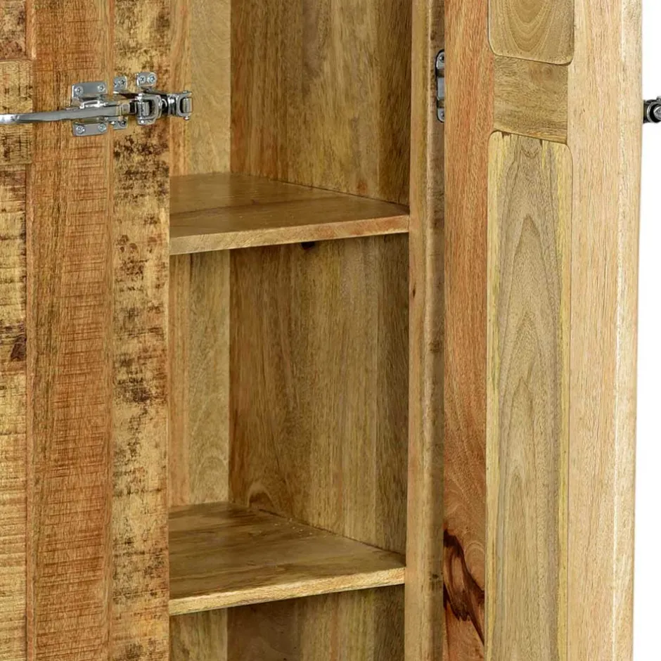 2-türiger Design Dielenschrank aus Mangobaum - Suennas^Wohnen Best