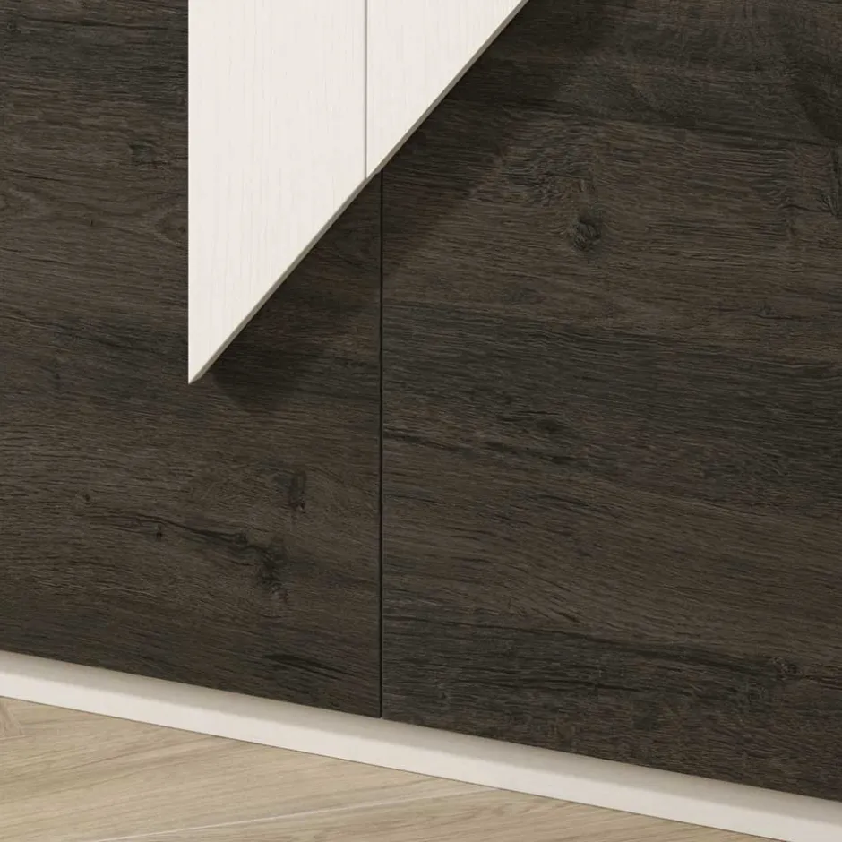 2-türiger Design Schuhschrank 74x128x34 cm - Fredo^Wohnen Discount