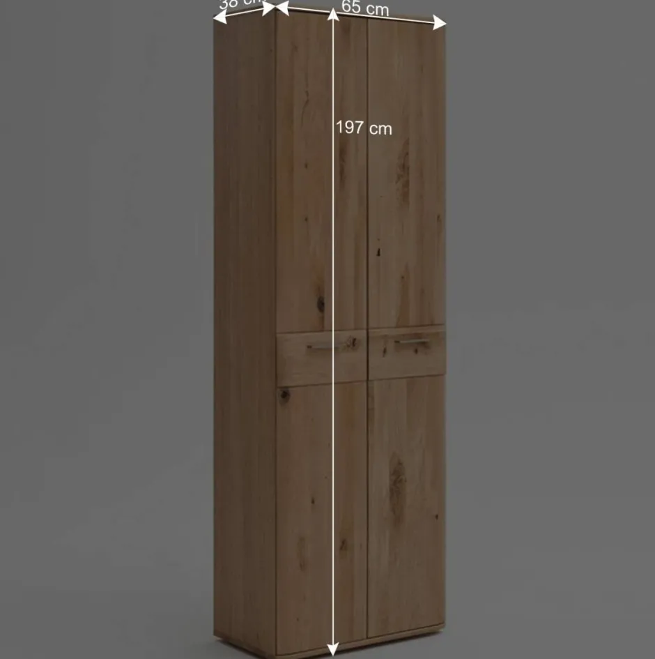 2-türiger Dielenschrank aus Massivholz - Mabasa^Wohnen Outlet