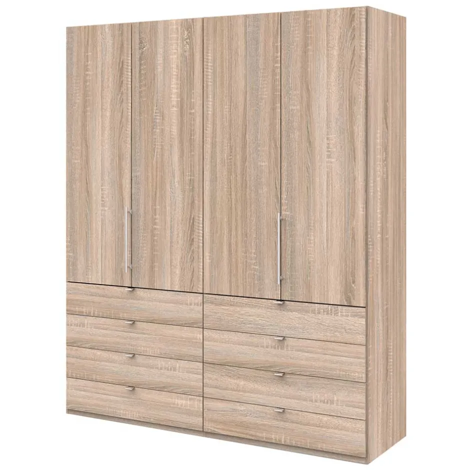 2-türiger Falttüren Schrank mit acht Schubladen - Zayun^Wohnen Discount