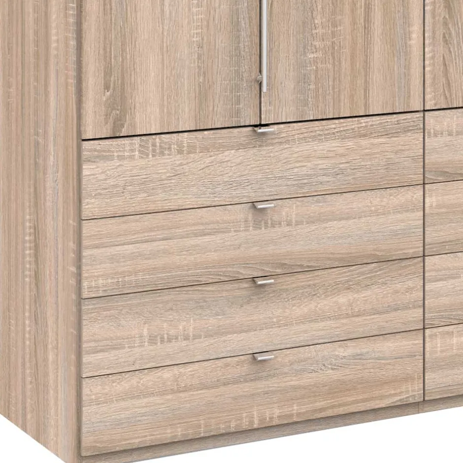 2-türiger Falttüren Schrank mit acht Schubladen - Zayun^Wohnen Discount