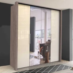 2-türiger Falttürenschrank mit Spiegel - Gauri^Wohnen Sale