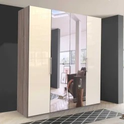 2-türiger Falttürenschrank mit Spiegel - Gauri^Wohnen Sale