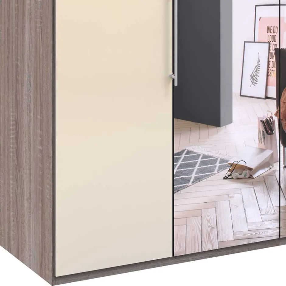 2-türiger Falttürenschrank mit Spiegel - Gauri^Wohnen Sale