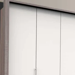 Wohnen 3-türiger Falttürenschrank mit 12 Schubladen - Tivierto