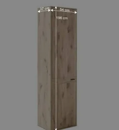 1-türiger Garderobenschrank in Wildeiche Optik - Vapposia^Wohnen Hot