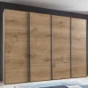 Wohnen 4-türiger Gleittürenschrank in Plankeneiche - Dagidoyo