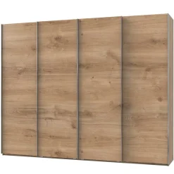 Wohnen 4-türiger Gleittürenschrank in Plankeneiche - Dagidoyo