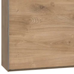 Wohnen 4-türiger Gleittürenschrank in Plankeneiche - Dagidoyo