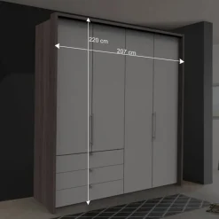 2-türiger Gleittürenschrank mit drei Schubladen - Tivierto^Wohnen Outlet