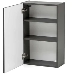 Wohnen 1-türiger Hängeschrank in Dunkelgrau - Agiruan