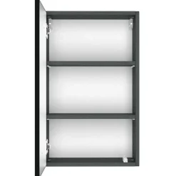 Wohnen 1-türiger Hängeschrank in Dunkelgrau - Agiruan