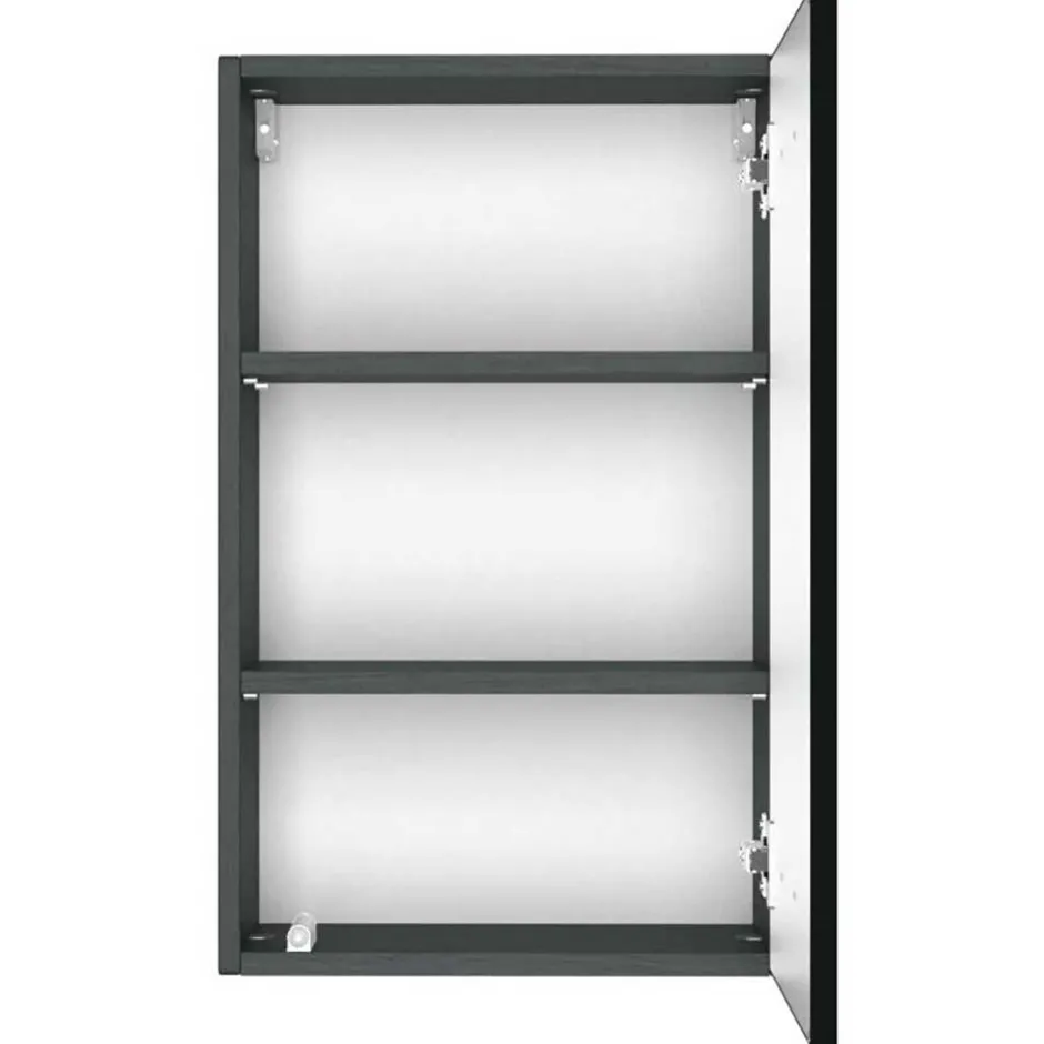 Wohnen 1-türiger Hängeschrank in Dunkelgrau - Agiruan