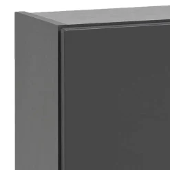 Wohnen 1-türiger Hängeschrank in Dunkelgrau - Agiruan