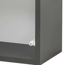 Wohnen 1-türiger Hängeschrank in Dunkelgrau - Agiruan