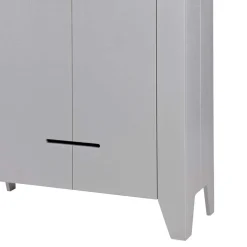 Wohnen 1-türiger Kiefer Schrank in hellem Grau - Ennyano