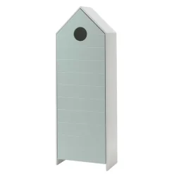 Kinder Wohnen 1-türiger Kinderschrank in Hausform 58x172x37 - Indefiva