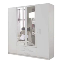 Wohnen 4-türiger Kleiderschrank 179 cm breit - Devanico
