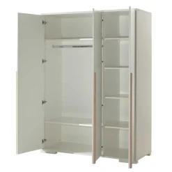 Wohnen 3-türiger Kleiderschrank in Weiß - Eldrus