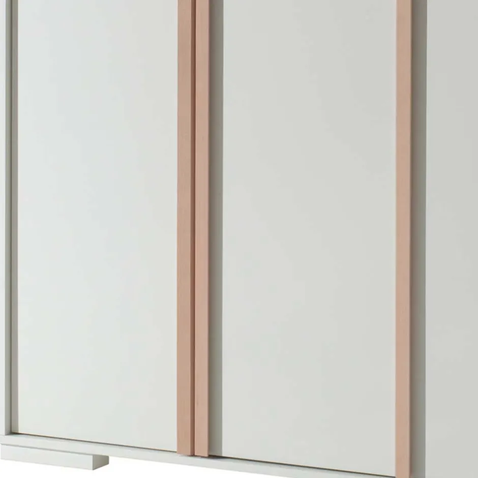 Wohnen 3-türiger Kleiderschrank in Weiß - Eldrus