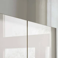 7-türiger Kleiderschrank in Weiß Glas - Dilacco^Wohnen Hot