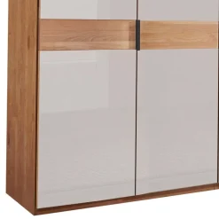 7-türiger Kleiderschrank in Weiß Glas - Dilacco^Wohnen Hot