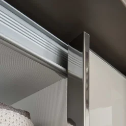 2-türiger Kleiderschrank in Hellgrau & Braun - Sabelle^Wohnen Sale