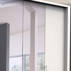 2-türiger Kleiderschrank mit Falttüren in Weiß - Donpiave^Wohnen Discount