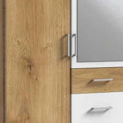 2-türiger Kleiderschrank mit Spiegel modern - Curacao^Wohnen