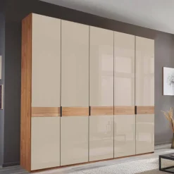 5-türiger Kleiderschrank mit Glasfront - Angelina^Wohnen Hot