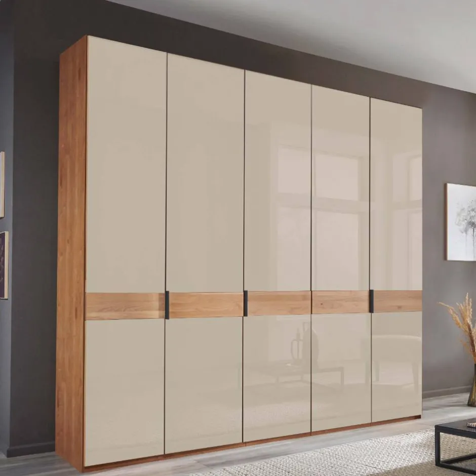 5-türiger Kleiderschrank mit Glasfront - Angelina^Wohnen Hot