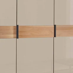 5-türiger Kleiderschrank mit Glasfront - Angelina^Wohnen Hot