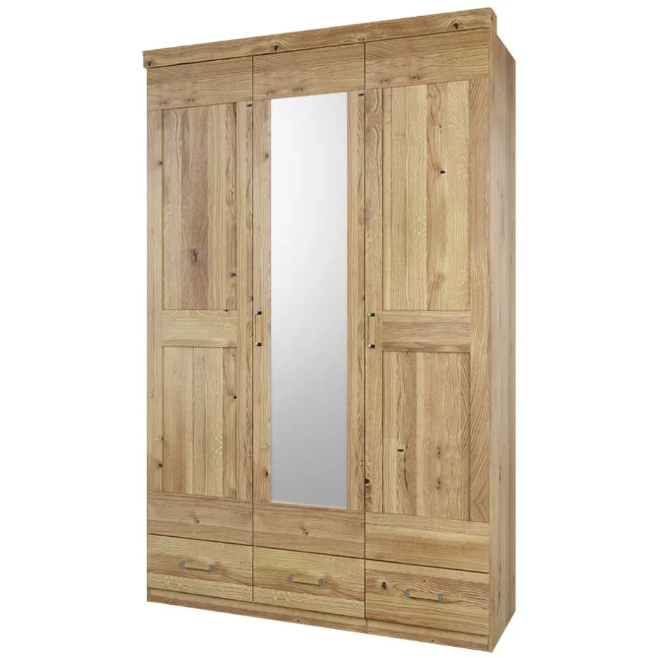 3-türiger Kleiderschrank mit 3 Schubladen - Zamron^Wohnen Discount