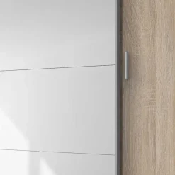 Wohnen 4-türiger Kleiderschrank mit Spiegel Schwebetüren - Metrona