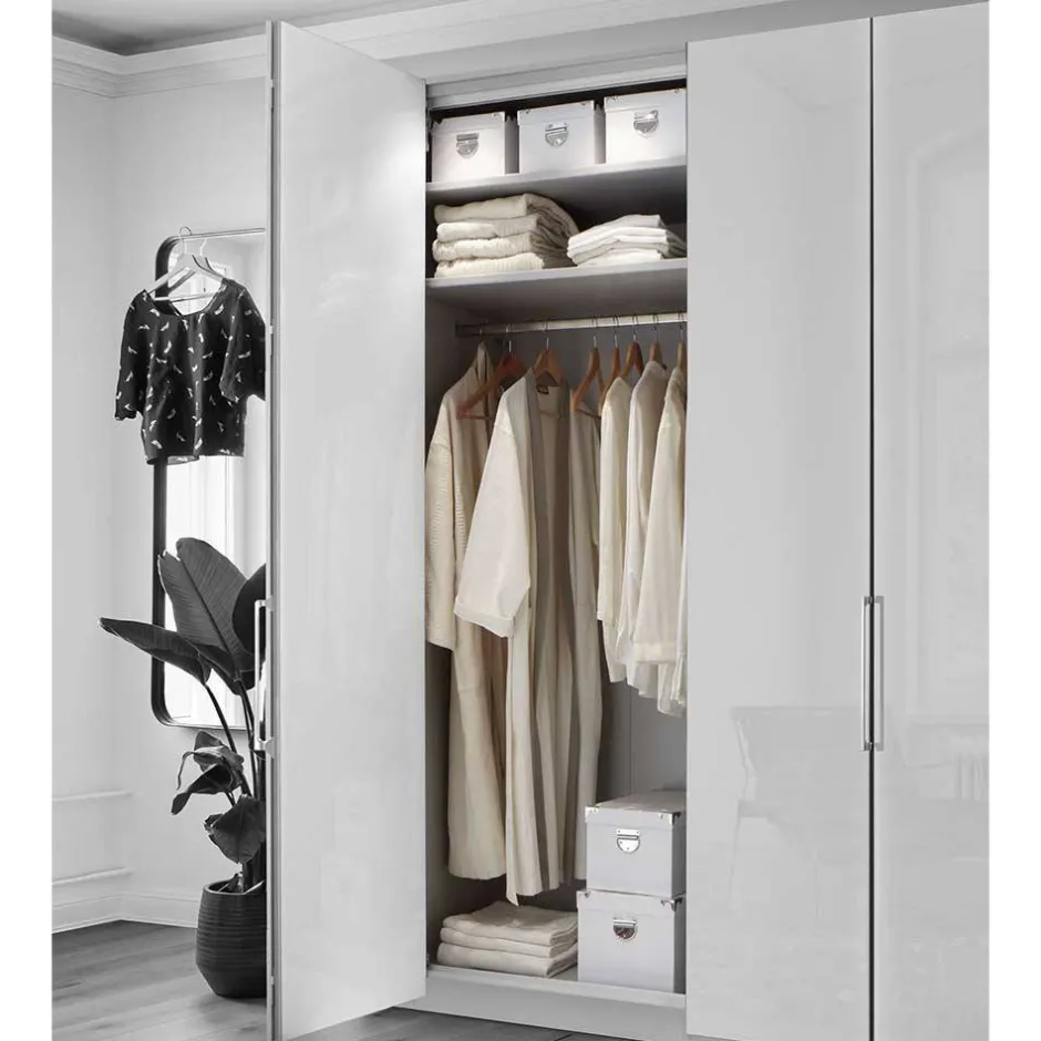 3-türiger Kleiderschrank mit Dreh- und Falttüren - Nujan^Wohnen Sale