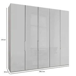 3-türiger Kleiderschrank mit Dreh- und Falttüren - Nujan^Wohnen Sale