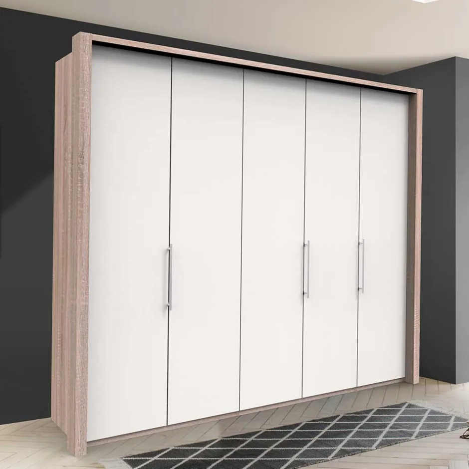 3-türiger Kleiderschrank mit Falttüren - Vaclyn^Wohnen