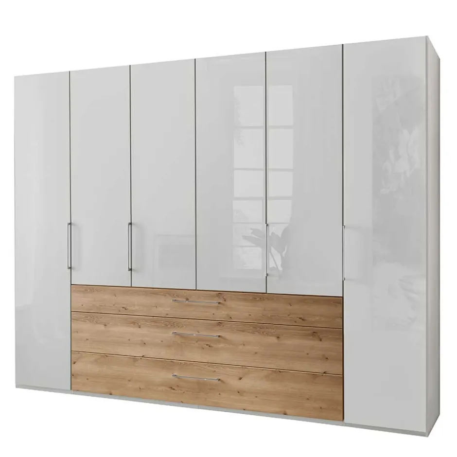 Wohnen 4-türiger Kleiderscrhank mit drei Schubladen - Eyes