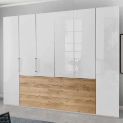 Wohnen 4-türiger Kleiderscrhank mit drei Schubladen - Eyes