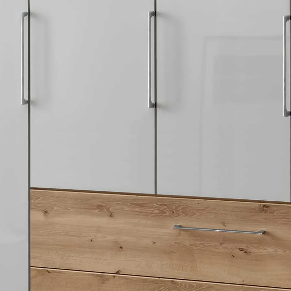 Wohnen 4-türiger Kleiderscrhank mit drei Schubladen - Eyes