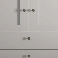 Wohnen 2-türiger Kombi-Kleiderschrank mit 3 Schubladen - Ridonna