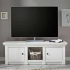 Wohnen 2-türiger Landhaus TV Schrank in Weiß - Chelles
