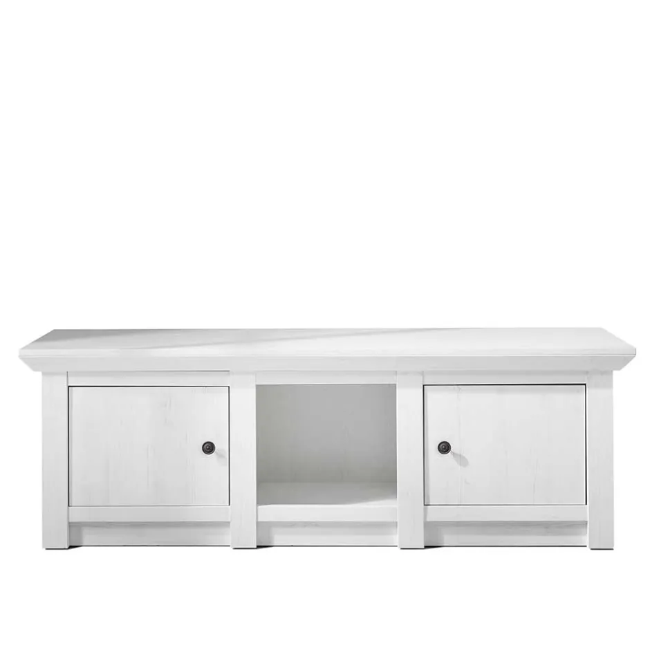 Wohnen 2-türiger Landhaus TV Schrank in Weiß - Chelles