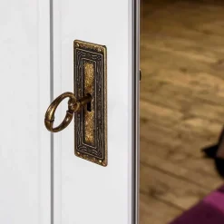 Wohnen 4-türiger Landhausschrank in Weiß - Presto