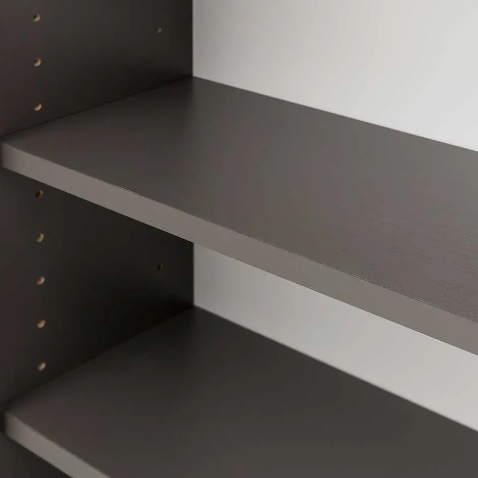 Wohnen 1-türiger Oberschrank fürs Bad in Dunkelgrau - Noricas