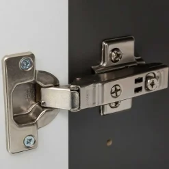 Wohnen 1-türiger Oberschrank fürs Bad in Dunkelgrau - Noricas