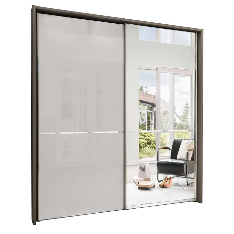 2-türiger Schiebetürenschrank mit 1 Spiegeltür - Cosima^Wohnen Sale