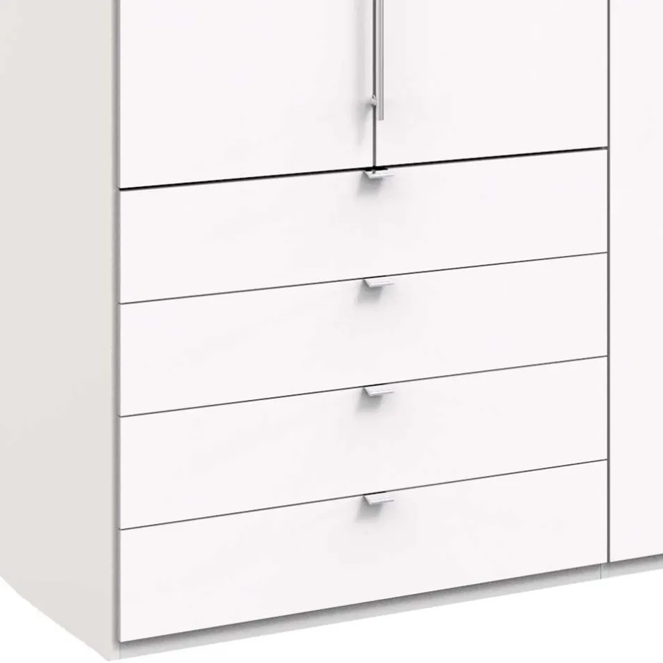 2-türiger Schlafzimmer Falttürenschrank in Weiß - Donpiave^Wohnen Clearance