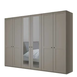 6-türiger Schlafzimmer Kleiderschrank in Hellgrau - Ridonna^Wohnen Hot