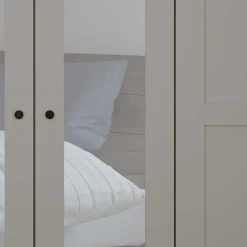 6-türiger Schlafzimmer Kleiderschrank in Hellgrau - Ridonna^Wohnen Hot